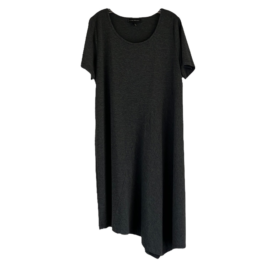Lane Bryant Women’s 14/16 Dark Gray Dress with asymmetrical hemline